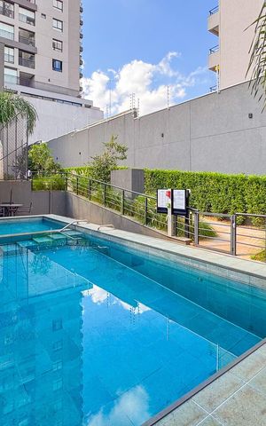 Studio à venda com 44m², 1 quarto e sem vagaPiscina