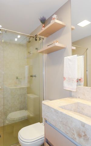 Apartamento para alugar com 74m², 1 quarto e 1 vagaBanheiro Social