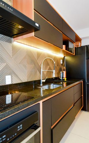 Apartamento para alugar com 74m², 1 quarto e 1 vagaCozinha