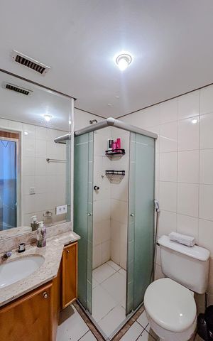 Apartamento para alugar com 70m², 3 quartos e 2 vagasBanheiro social