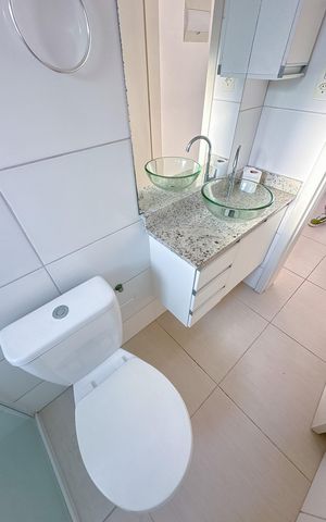 Apartamento para alugar com 55m², 2 quartos e 1 vagaBanheiro Social