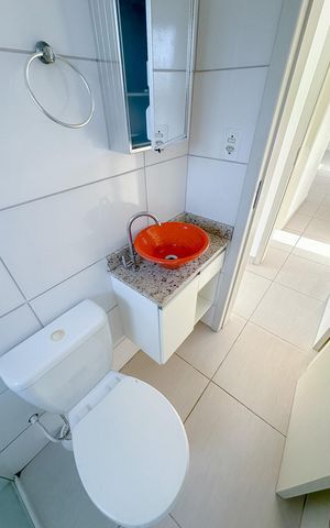 Apartamento para alugar com 55m², 2 quartos e 1 vagaBanheiro da Suíte