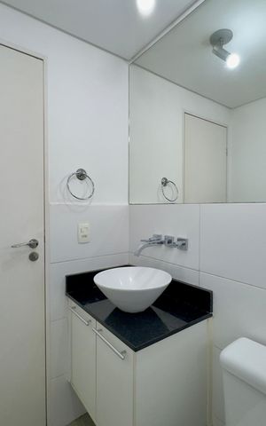 Studio para alugar com 40m², 1 quarto e 1 vaga Studio para alugar com 40m², 1 quarto e 1 vagaBanheiro