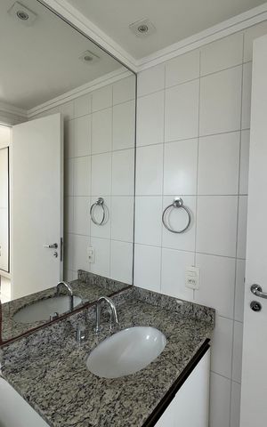 Apartamento para alugar com 110m², 3 quartos e 2 vagas Apartamento para alugar com 110m², 3 quartos e 2 vagasBanheiro social