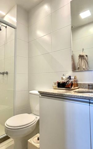 Apartamento à venda com 65m², 2 quartos e 1 vaga Apartamento à venda com 65m², 2 quartos e 1 vagaBanheiro da Suíte