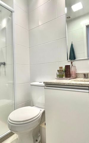 Apartamento à venda com 65m², 2 quartos e 1 vaga Apartamento à venda com 65m², 2 quartos e 1 vagaBanheiro