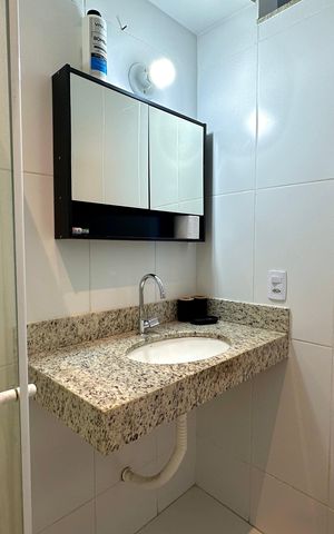 Apartamento à venda com 30m², 1 quarto e sem vaga Apartamento à venda com 30m², 1 quarto e sem vagaBanheiro Social