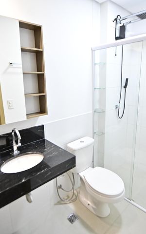 Apartamento para alugar com 61m², 2 quartos e 1 vaga Apartamento para alugar com 61m², 2 quartos e 1 vagaBanheiro da Suíte 2