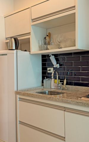 Apartamento para alugar com 45m², 1 quarto e 1 vagaCozinha e Área de Serviço