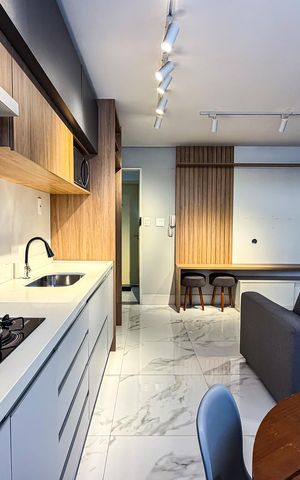 Apartamento para alugar com 33m², 1 quarto e sem vagaCozinha e Área de Serviço