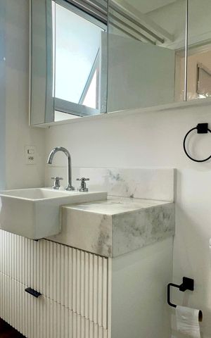 Apartamento para alugar com 42m², 1 quarto e 1 vaga Apartamento para alugar com 42m², 1 quarto e 1 vagaBanheiro da Suíte