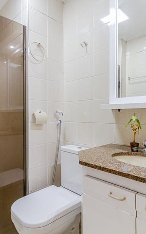 Apartamento para alugar com 85m², 3 quartos e 2 vagasBanheiro Social