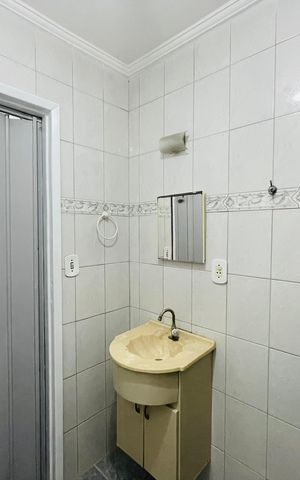 Apartamento para alugar com 47m², 1 quarto e sem vaga Apartamento para alugar com 47m², 1 quarto e sem vagaBanheiro Social