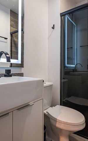 Studio à venda com 24m², 1 quarto e sem vaga Studio à venda com 24m², 1 quarto e sem vagaBanheiro