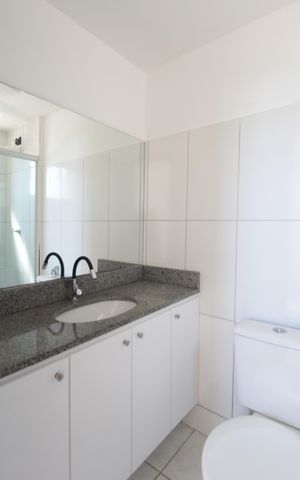 Apartamento para alugar com 80m², 3 quartos e 2 vagasBanheiro da Suite