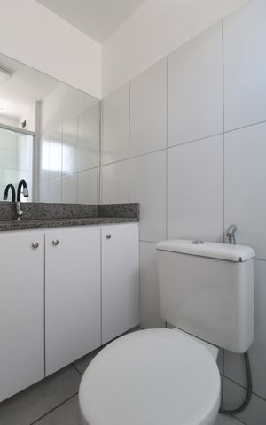 Apartamento para alugar com 80m², 3 quartos e 2 vagasBanheiro da Suite