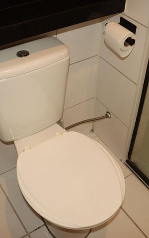 Apartamento para alugar com 34m², 1 quarto e sem vagaBanheiro da Suíte