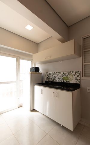 Studio para alugar com 15m², 1 quarto e 1 vaga Studio para alugar com 15m², 1 quarto e 1 vagaCozinha
