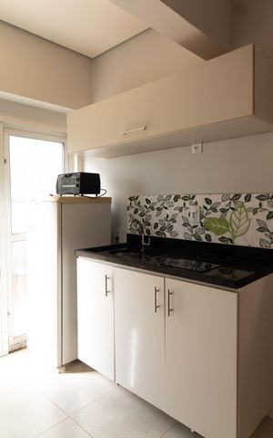 Studio para alugar com 15m², 1 quarto e 1 vaga Studio para alugar com 15m², 1 quarto e 1 vagaCozinha