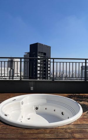 Studio para alugar com 30m², 1 quarto e sem vaga Studio para alugar com 30m², 1 quarto e sem vagaHidromassagem