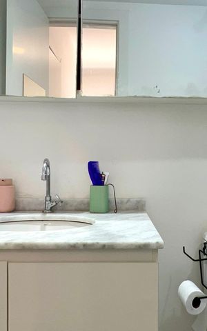 Studio para alugar com 30m², 1 quarto e sem vaga Studio para alugar com 30m², 1 quarto e sem vagaBanheiro da Suíte