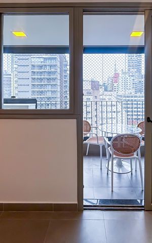Apartamento à venda com 31m², 1 quarto e 1 vaga Apartamento à venda com 31m², 1 quarto e 1 vagaVaranda