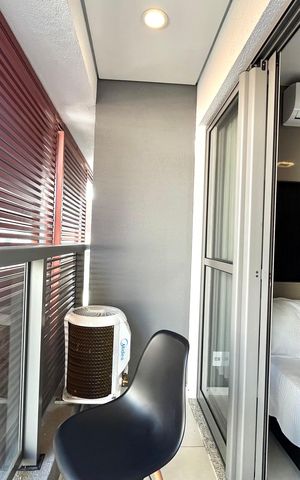 Studio para alugar com 24m², 1 quarto e sem vaga Studio para alugar com 24m², 1 quarto e sem vagaVaranda