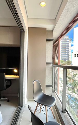 Studio para alugar com 24m², 1 quarto e sem vaga Studio para alugar com 24m², 1 quarto e sem vagaVaranda