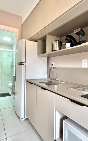 Studio para alugar com 24m², 1 quarto e sem vaga Studio para alugar com 24m², 1 quarto e sem vagaCozinha