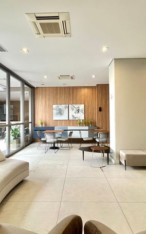 Studio para alugar com 24m², 1 quarto e sem vaga Studio para alugar com 24m², 1 quarto e sem vagaÁrea comum - Salão de festas
