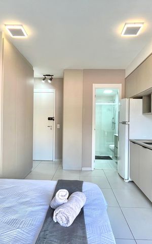 Studio para alugar com 24m², 1 quarto e sem vaga Studio para alugar com 24m², 1 quarto e sem vagaSala/Quarto