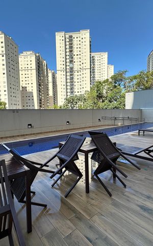 Apartamento à venda com 44m², 2 quartos e 1 vaga Apartamento à venda com 44m², 2 quartos e 1 vagaÁrea comum - Piscina