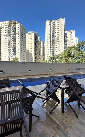 Apartamento à venda com 44m², 2 quartos e 1 vaga Apartamento à venda com 44m², 2 quartos e 1 vagaÁrea comum - Piscina