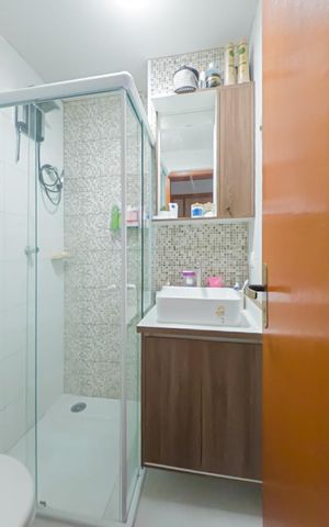 Apartamento para alugar com 52m², 2 quartos e 1 vaga Apartamento para alugar com 52m², 2 quartos e 1 vagaBanheiro