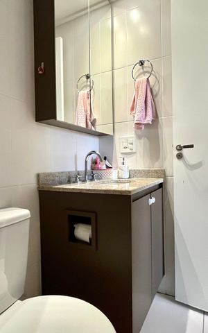 Apartamento à venda com 68m², 2 quartos e 1 vaga Apartamento à venda com 68m², 2 quartos e 1 vagaBanheiro Corredor