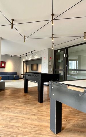Apartamento para alugar com 29m², 1 quarto e 1 vaga Apartamento para alugar com 29m², 1 quarto e 1 vagaÁrea comum - Salão de Jogos