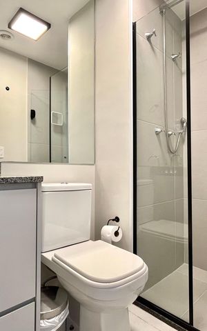 Apartamento para alugar com 29m², 1 quarto e 1 vaga Apartamento para alugar com 29m², 1 quarto e 1 vagaBanheiro