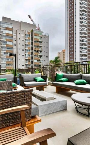 Apartamento para alugar com 29m², 1 quarto e 1 vaga Apartamento para alugar com 29m², 1 quarto e 1 vagaÁrea comum - Churrasqueira