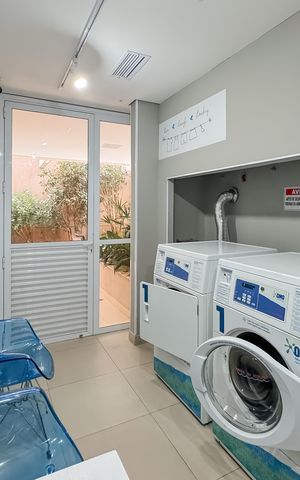 Studio para alugar com 30m², 1 quarto e 1 vaga Studio para alugar com 30m², 1 quarto e 1 vagaLavanderia