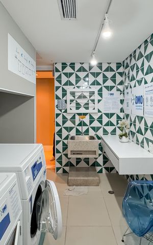 Studio para alugar com 30m², 1 quarto e 1 vaga Studio para alugar com 30m², 1 quarto e 1 vagaLavanderia