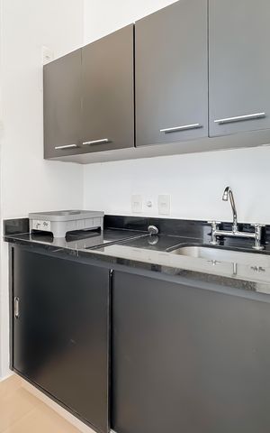 Studio para alugar com 30m², 1 quarto e 1 vaga Studio para alugar com 30m², 1 quarto e 1 vagaCozinha
