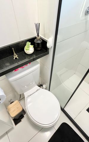 Apartamento à venda com 60m², 1 quarto e sem vaga Apartamento à venda com 60m², 1 quarto e sem vagaBanheiro
