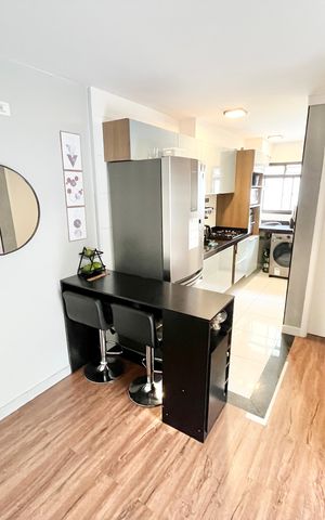 Apartamento à venda com 60m², 1 quarto e sem vaga Apartamento à venda com 60m², 1 quarto e sem vagaSala