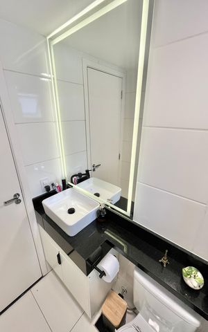 Apartamento à venda com 60m², 1 quarto e sem vaga Apartamento à venda com 60m², 1 quarto e sem vagaBanheiro