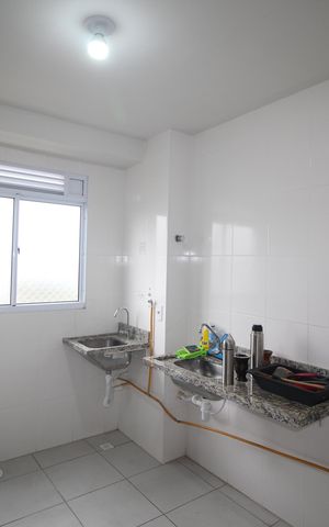 Apartamento à venda com 44m², 1 quarto e 1 vagaCozinha