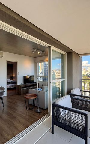 Apartamento à venda com 69m², 1 quarto e 1 vagaSacada