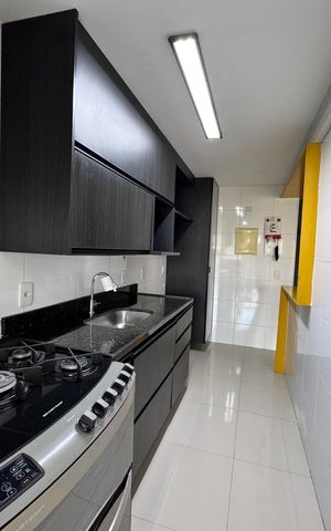 Apartamento para alugar com 90m², 2 quartos e 2 vagas Apartamento para alugar com 90m², 2 quartos e 2 vagasCozinha e Área de Serviço