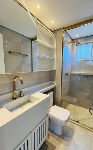 Apartamento para alugar com 56m², 2 quartos e 1 vaga Apartamento para alugar com 56m², 2 quartos e 1 vagaBanheiro da Suíte