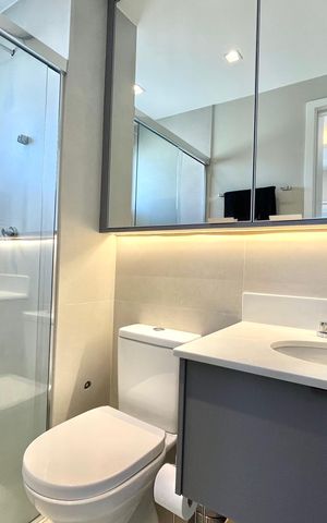 Apartamento para alugar com 50m², 1 quarto e 1 vaga Apartamento para alugar com 50m², 1 quarto e 1 vagaBanheiro da Suíte