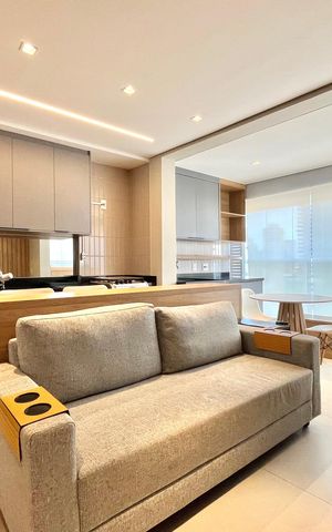Apartamento para alugar com 50m², 1 quarto e 1 vaga Apartamento para alugar com 50m², 1 quarto e 1 vagaSala